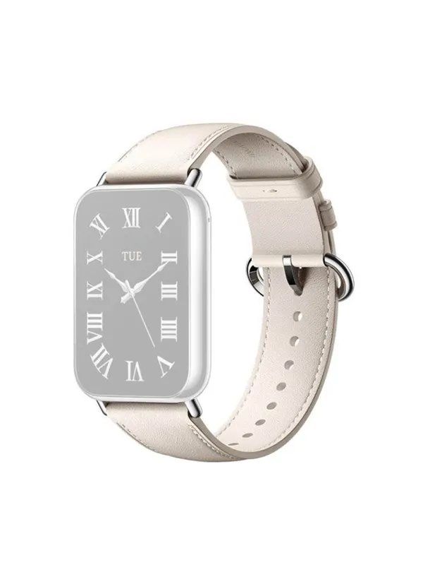 Xiaomi Smart Band 9 Pro/8 Pro Leather Quick Release Strap - Cream White