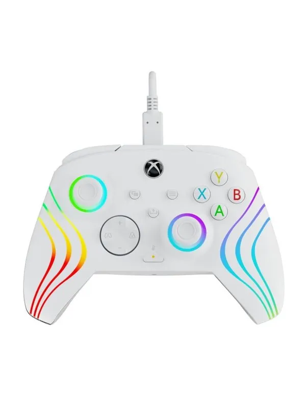 PDP Afterglow Wave Wired Controller - White - Wired Controller - Microsoft Xbox One