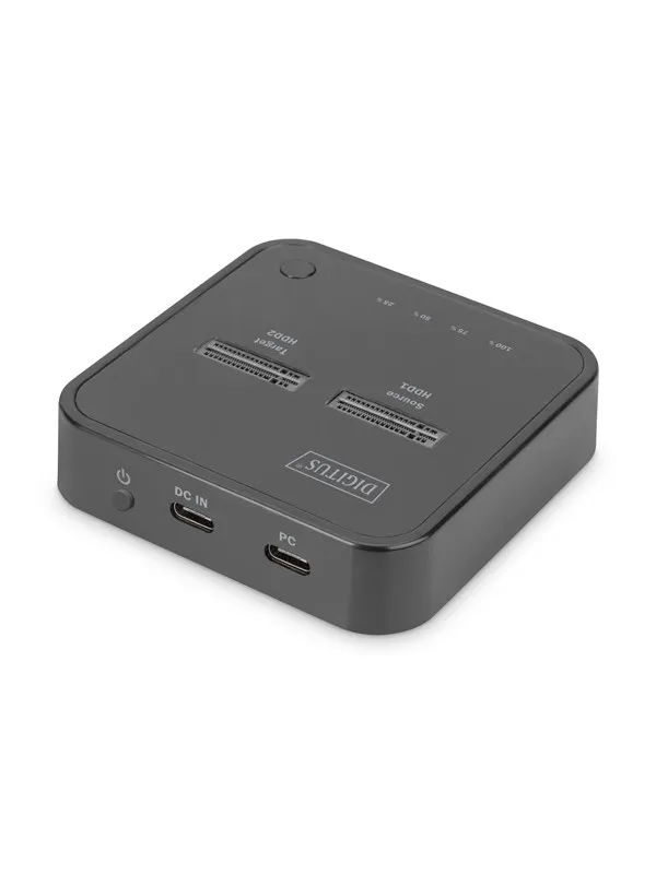 DIGITUS Dual M.2 NVMe SSD Docking Station with Offline Clone Function