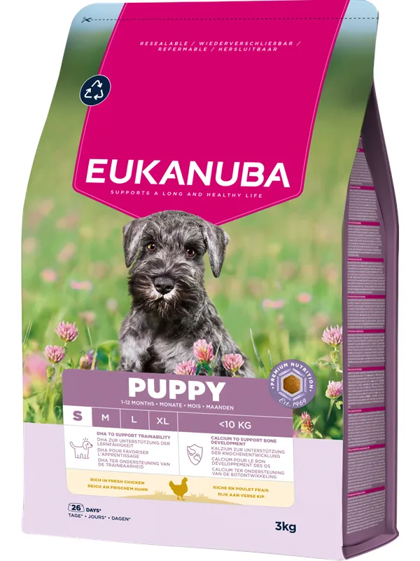Eukanuba Puppy Small Breed Fersk Kylling 3kg