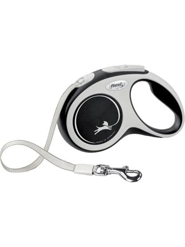 Flexi New Comfort S Tape Leash 5m 15kg Black