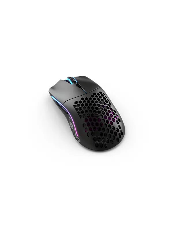 Glorious Model O- Wireless - Matte Black - Gaming mus - Optisk - 6 - Svart med RGB-lys