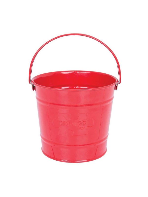 Bigjigs Red Metal Bucket