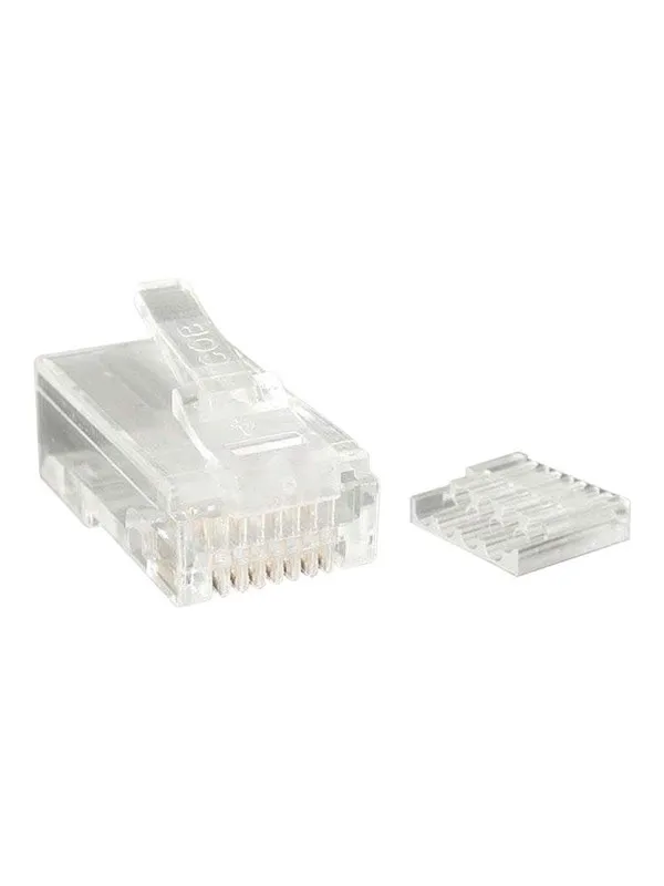 StarTech.com Cat 6 RJ45 Stranded Modular Plug Connector - network connector - clear - Transparent