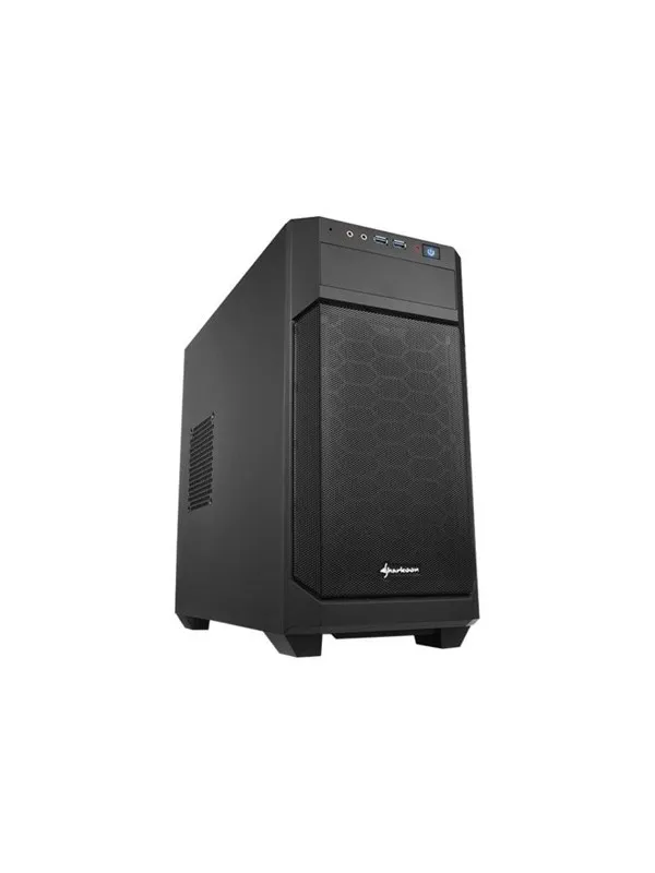 Sharkoon V1000 - miditower - micro-ATX - Kabinett - Miditower - Svart