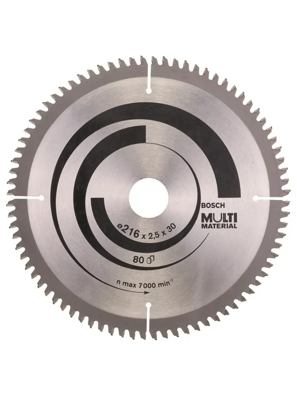 Bosch Sirkelsagblad Multi Material 216 x 30 x 2,5 mm; 80