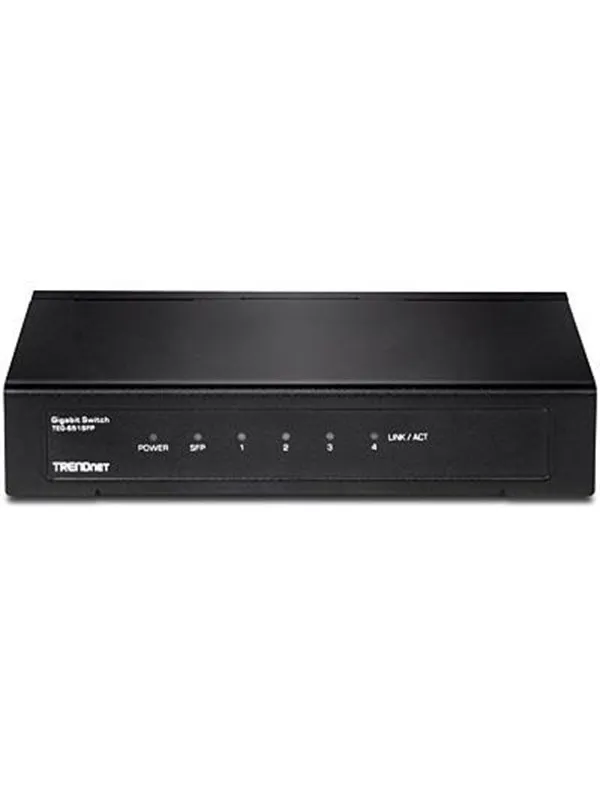 TRENDnet TEG-S51SFP 4-Port Gigabit Switch with SFP Slot