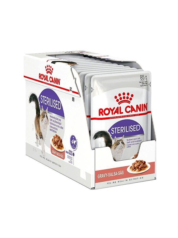 Royal Canin Sterilised Chunks In Gravy 85g (12-Pack)