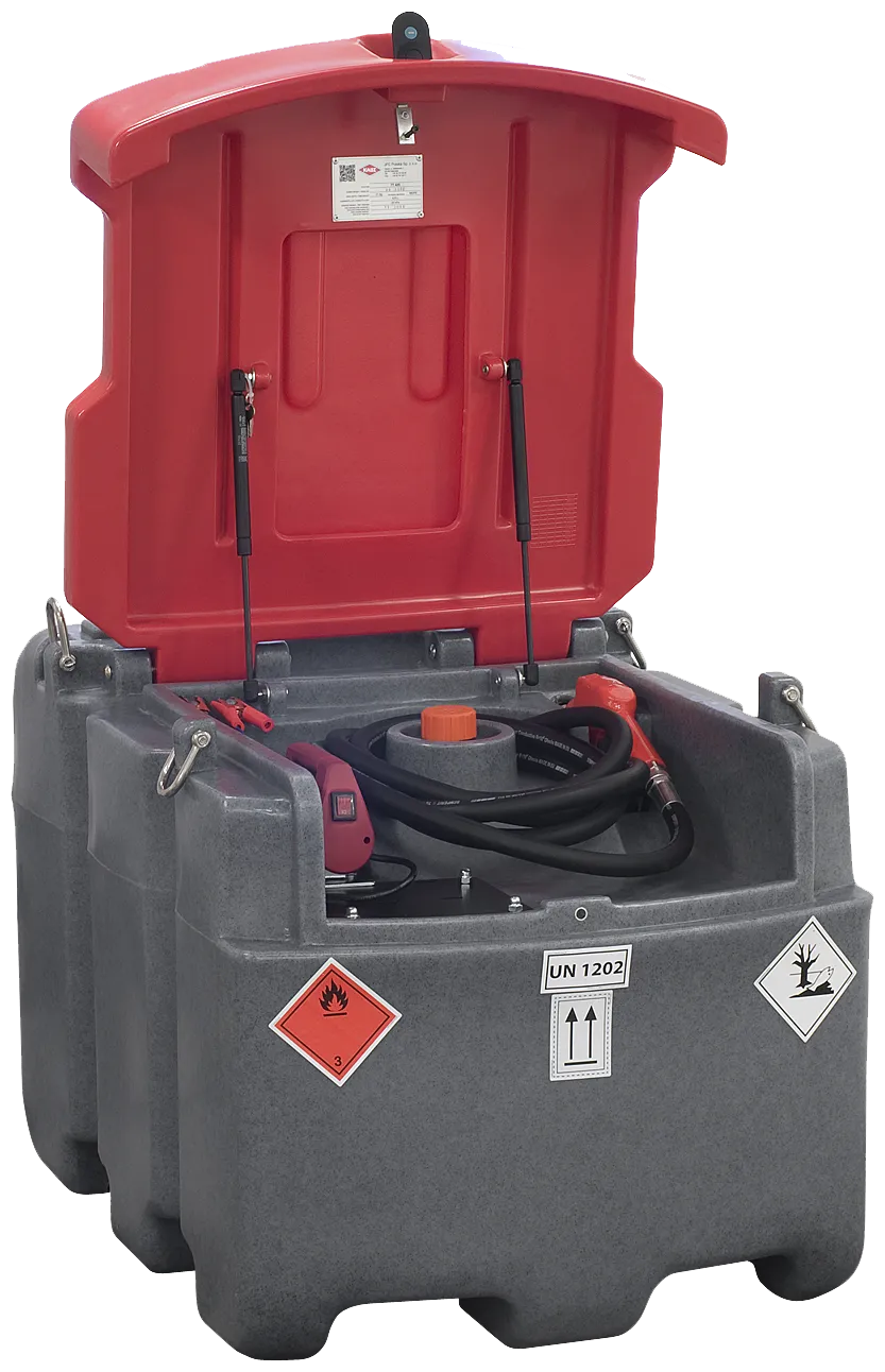Dieseltank med 12V pumpe, 425 liter.