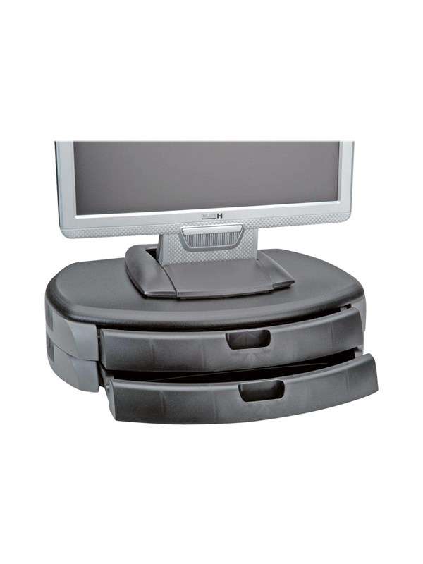 Roline Trend - stand - for monitor / printer - grey black - Max - recommended for