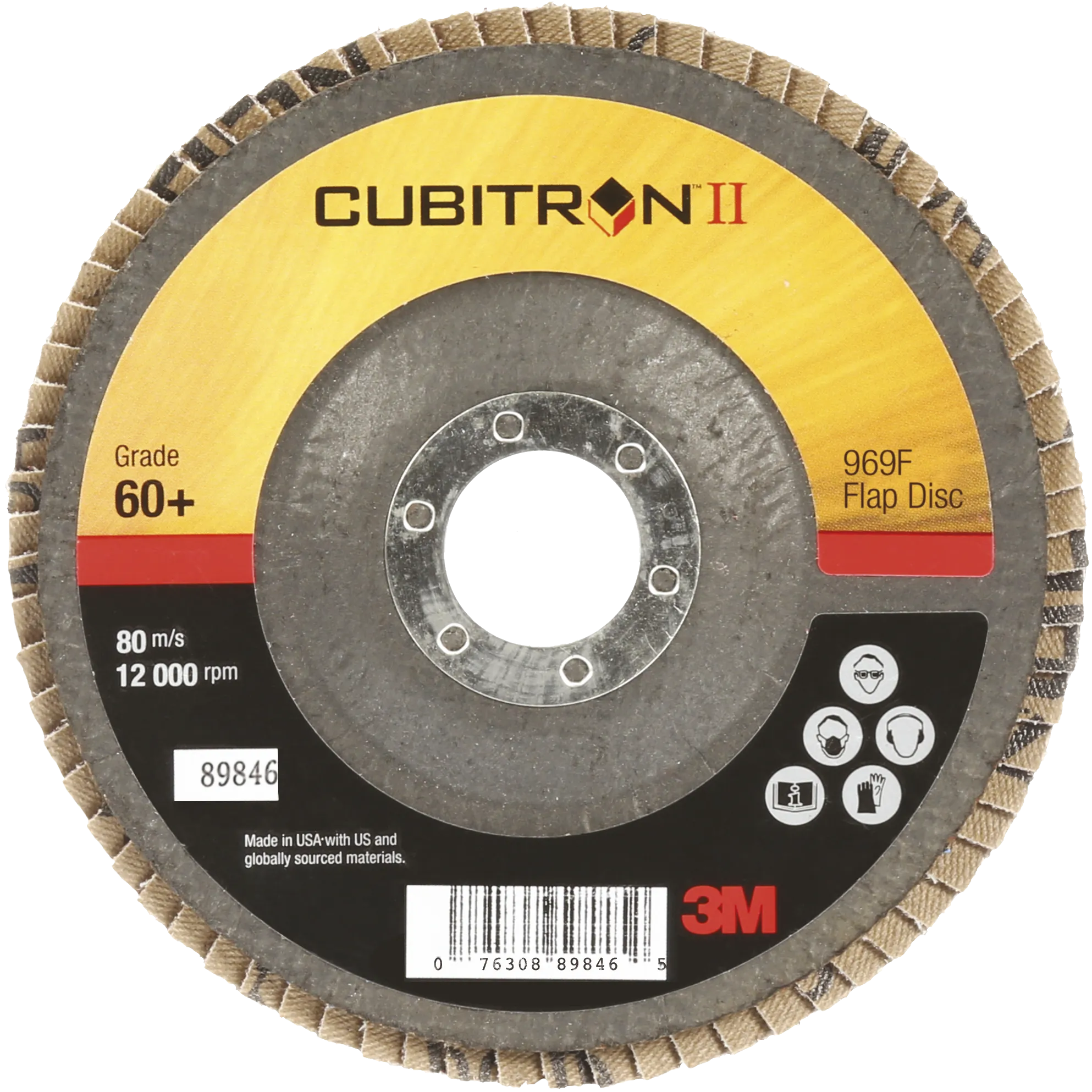 Cubitron II lamellrondell 969F P80 skrå 125mm