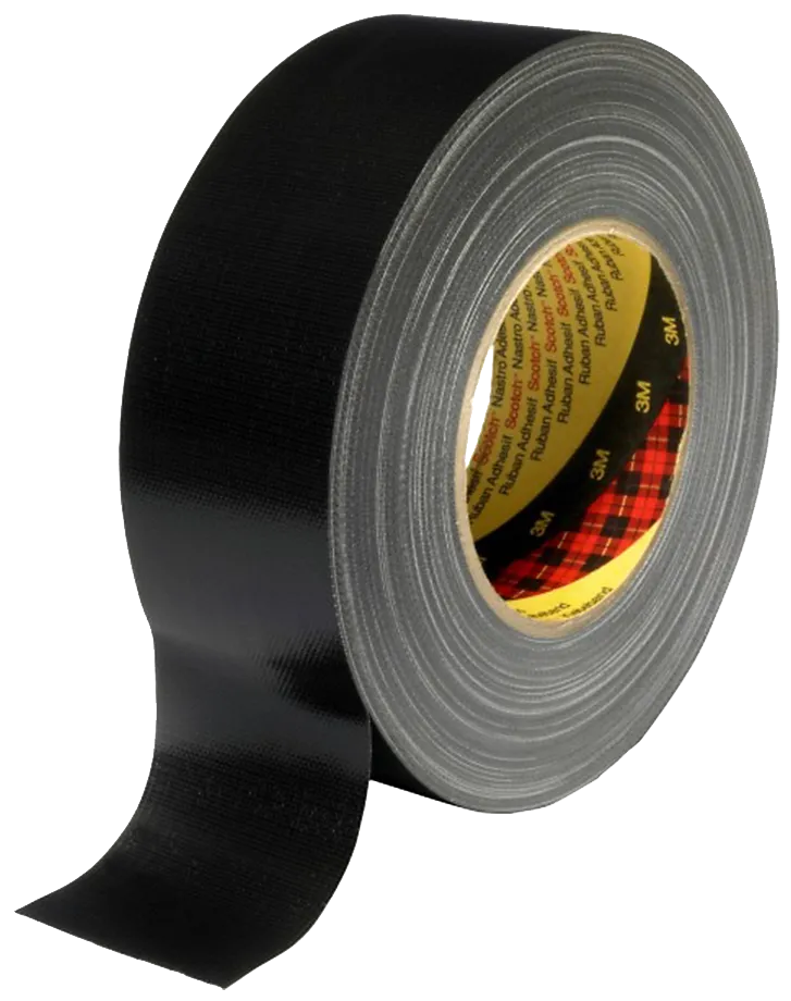 Lerretstape 2904, sort, 48mm×50m