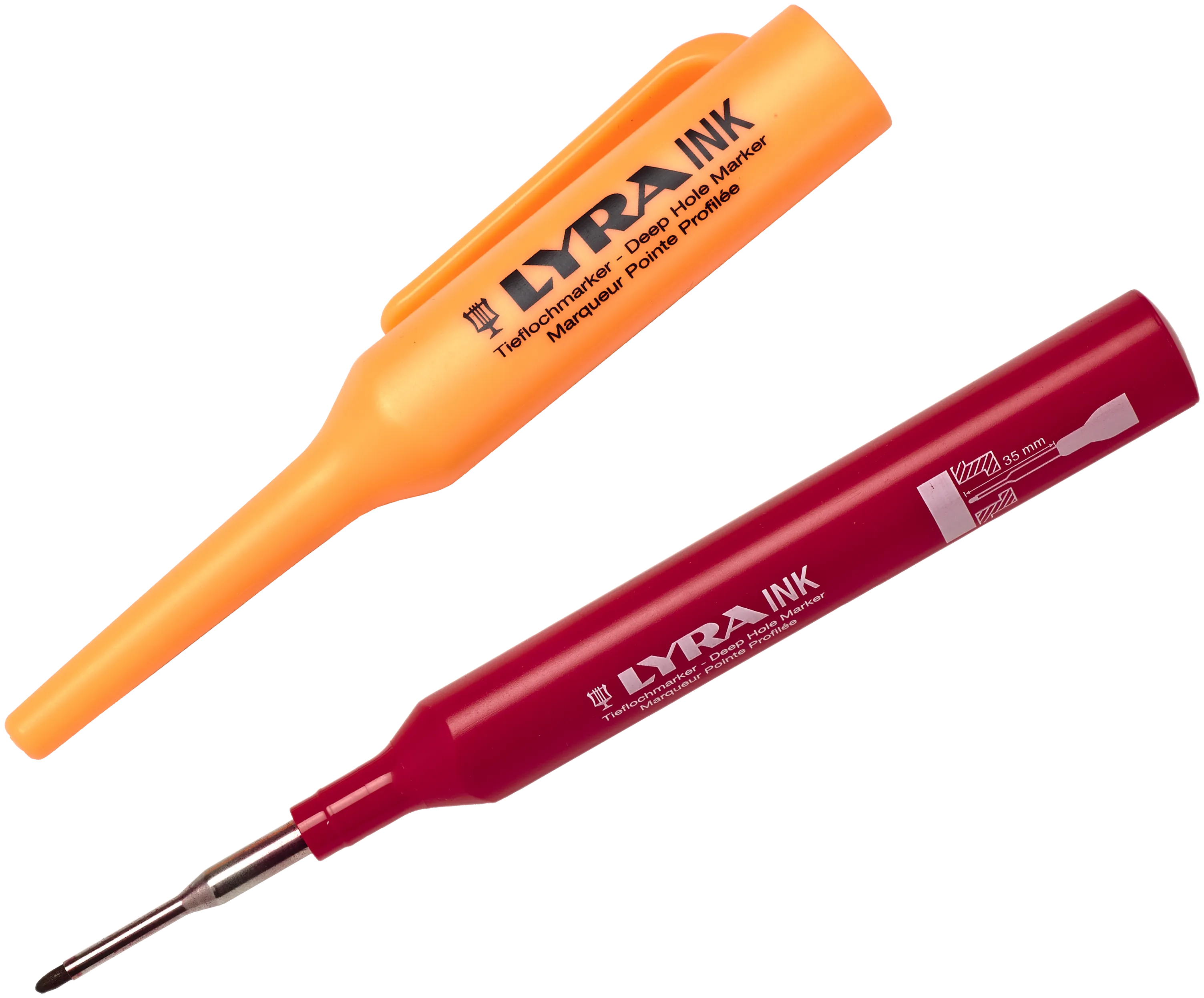 Lyra Ink dyp hull-penn rød