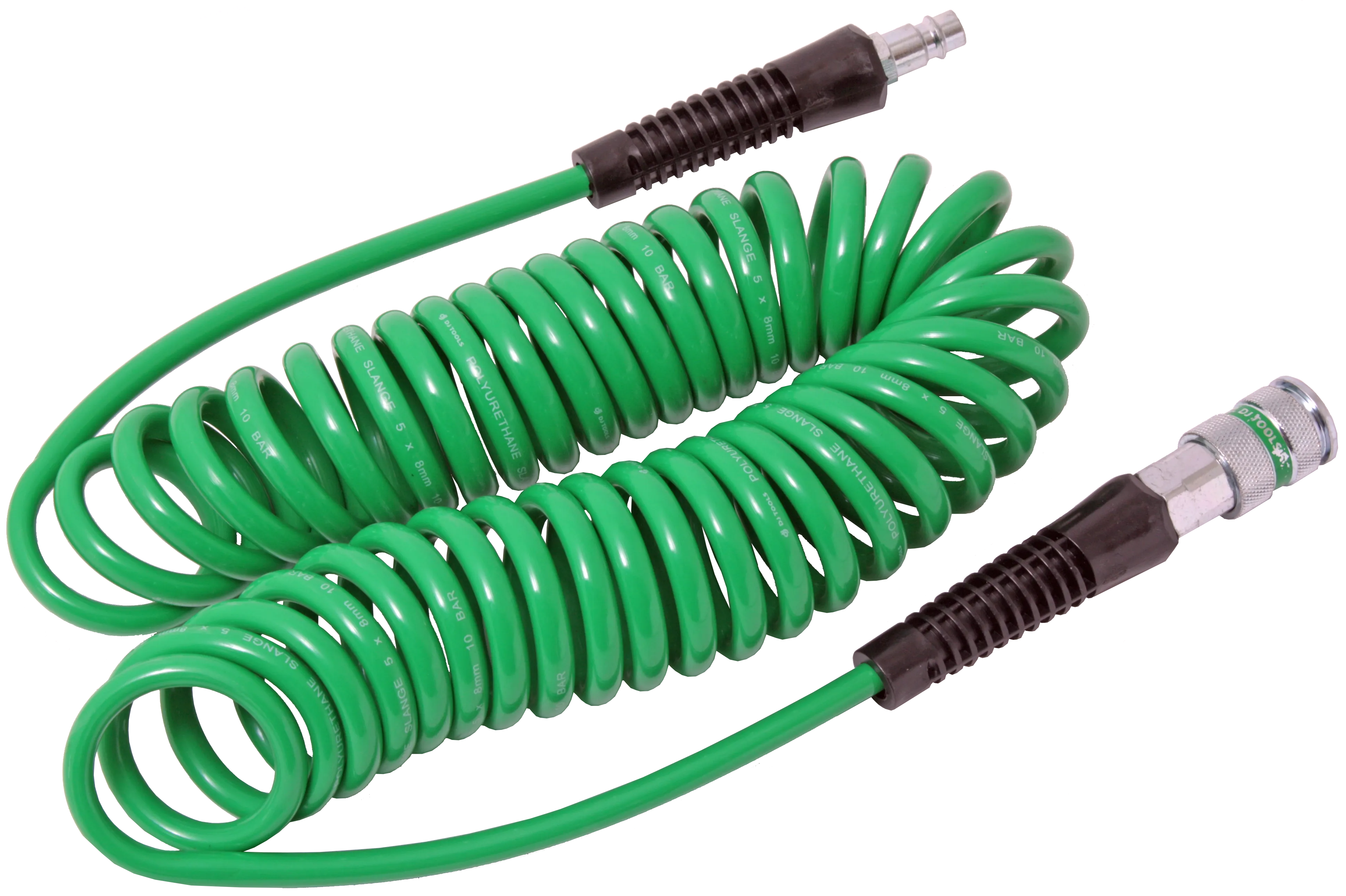 DJ TOOLS spiralslange PU 5×8 mm, 4 m