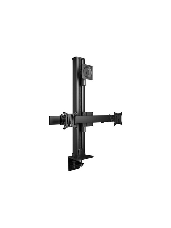 Multibrackets M mounting kit - vertical - for 3 LCD displays - black - Max 45 kg - recommended for 24"-50"