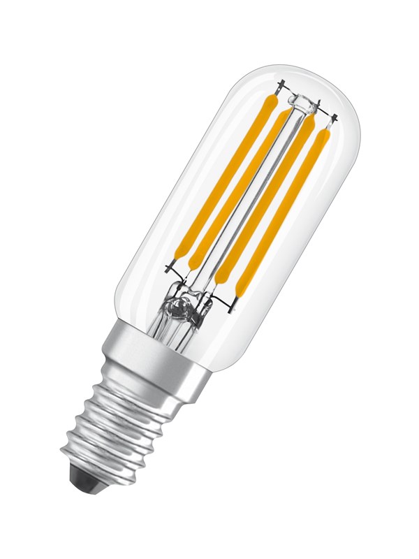 Osram LED-lyspære T26 6.5W/827 (55W) filament clear E14