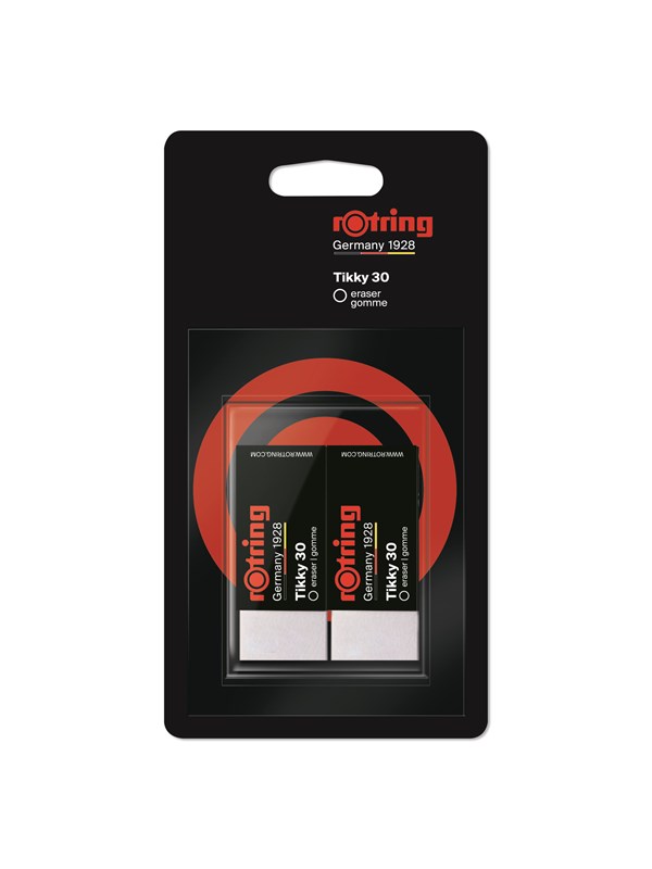 Rotring Tikky 30 Eraser | Pencil Rubber | Erases Polymer & Graphite Pencil Lines