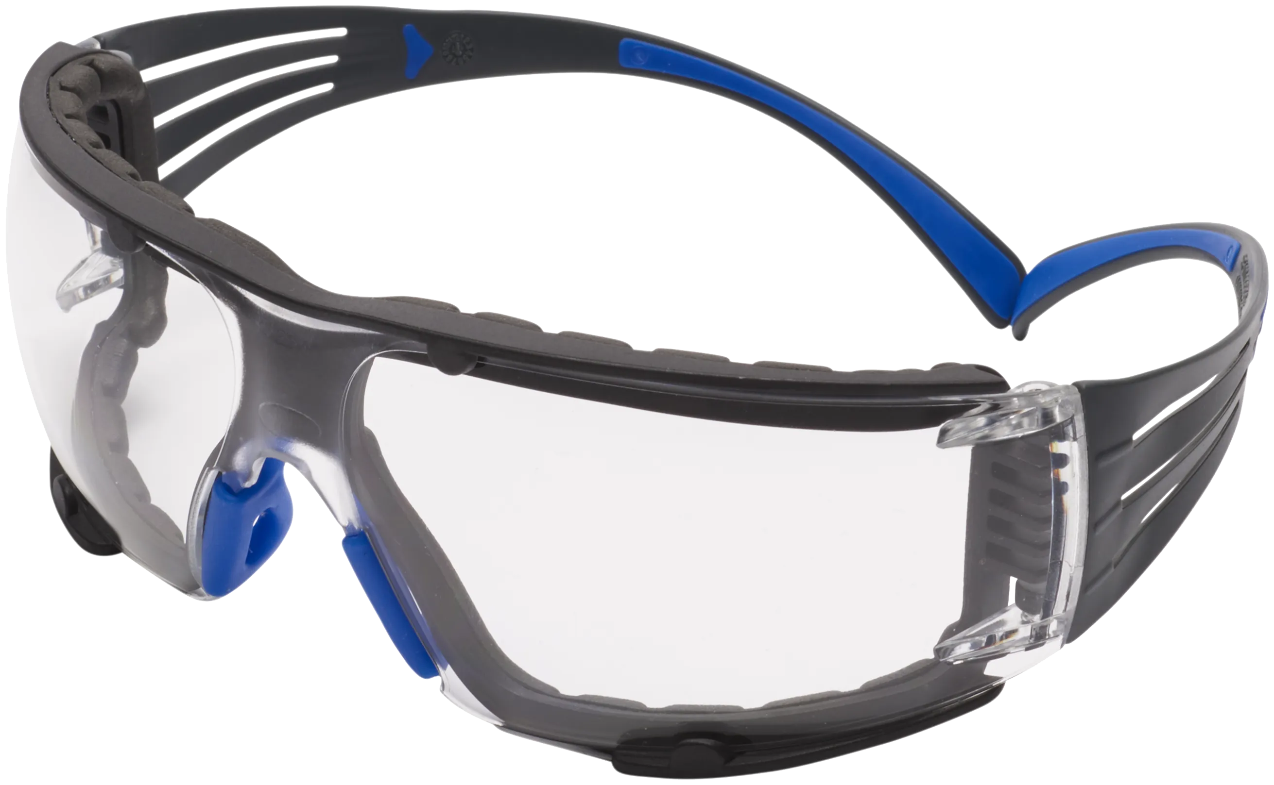 Sec.Fit 400 brille foam blå/grå anti-dug klar glas