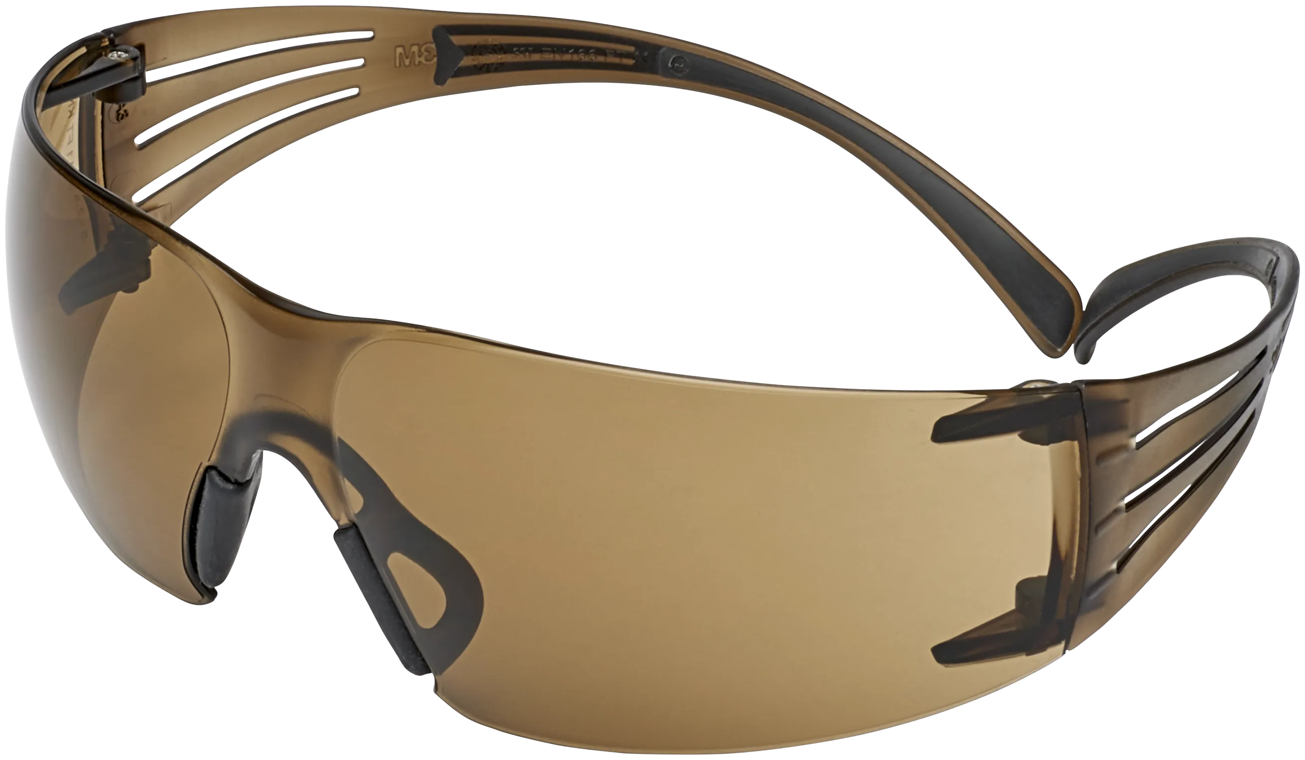 SecureFit 400 brille sort/brun antidugg brunt glass