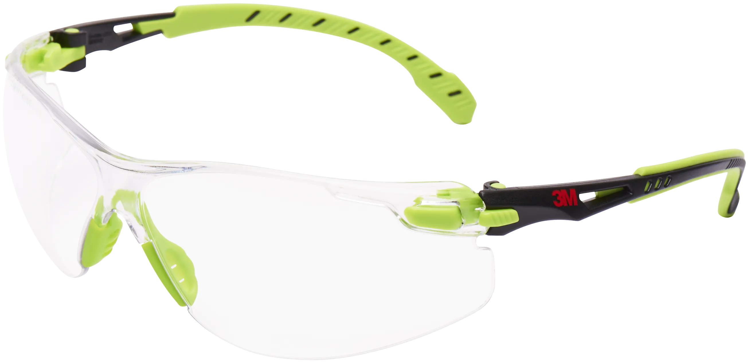 Solus vernebrille, grønn/svart innfatning, klar glass