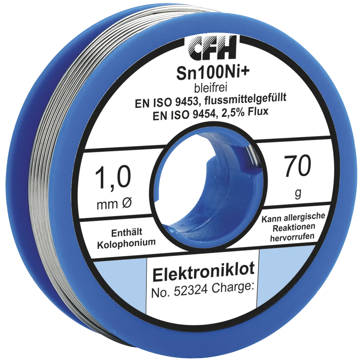 Loddtinn CFH elektronikk blyfri 1,0 mm 70 g EL324