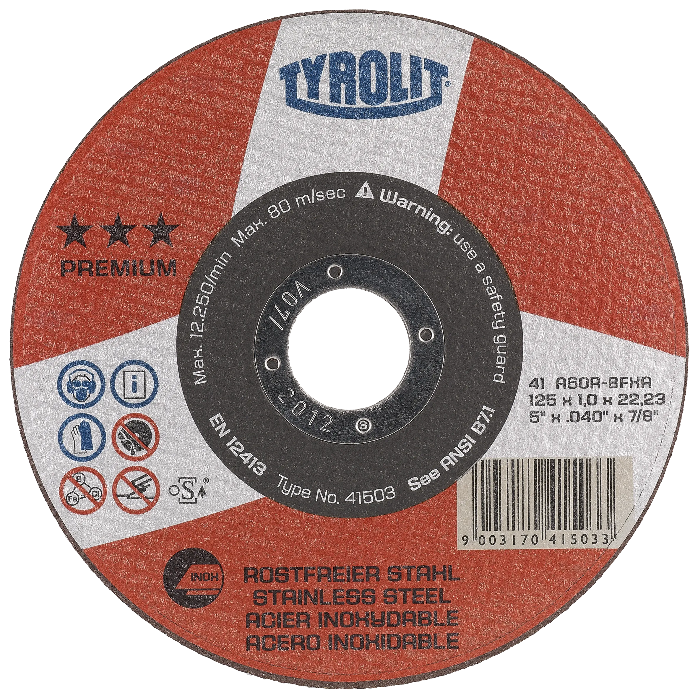 Kutteskive Premium 42F ø178×2,5 A30R-BFXA
