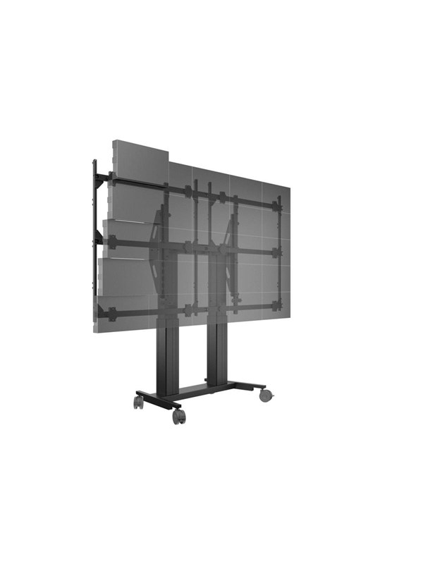 Multibrackets M Pro Series cart - for 6x6 dvLED video wall - motorised - black - Max - recommended for 165"
