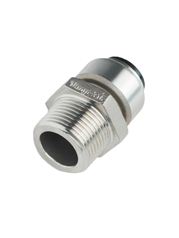 Roth straight male connector 22 mm x 3/4"