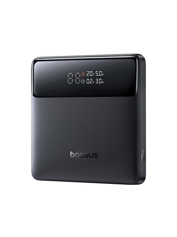 Baseus Blade H1 20000mAh 100W Powerbank with Display - Black Nødlader - Svart - 20000 mAh