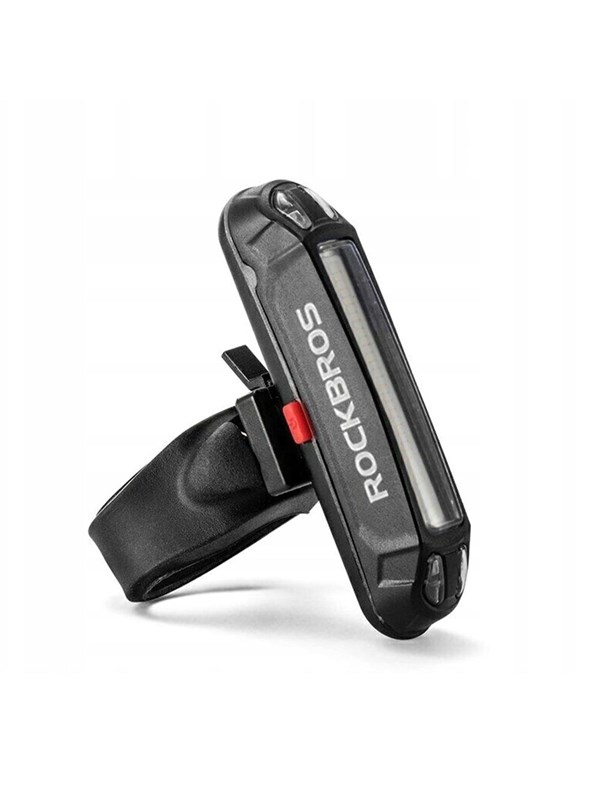 Rockbros A54BK Rear Bike Light + Micro USB - USB-A Cable - Black