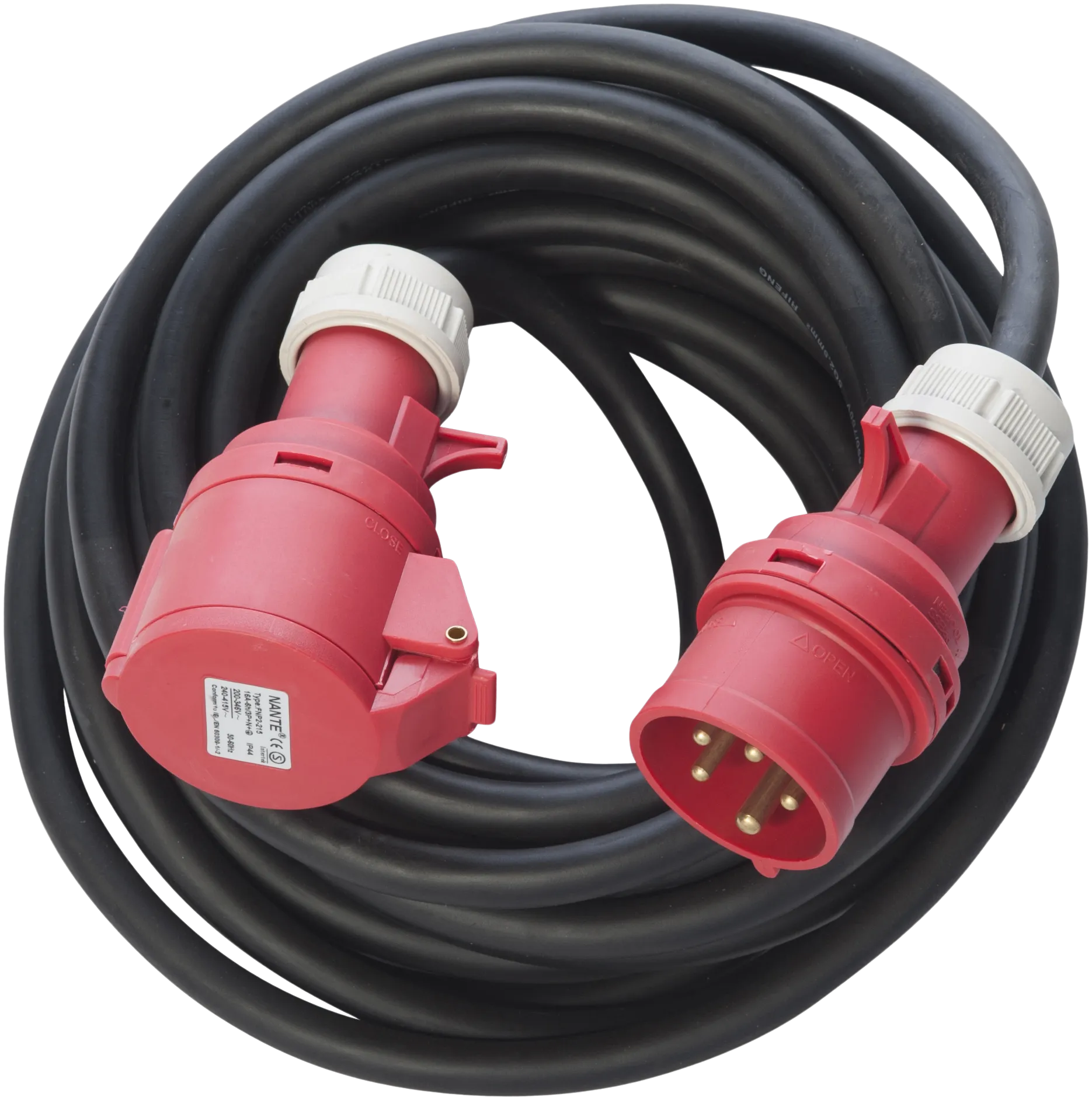 Forlengerkabel 10 m 5G2.5 CEE med fasevender