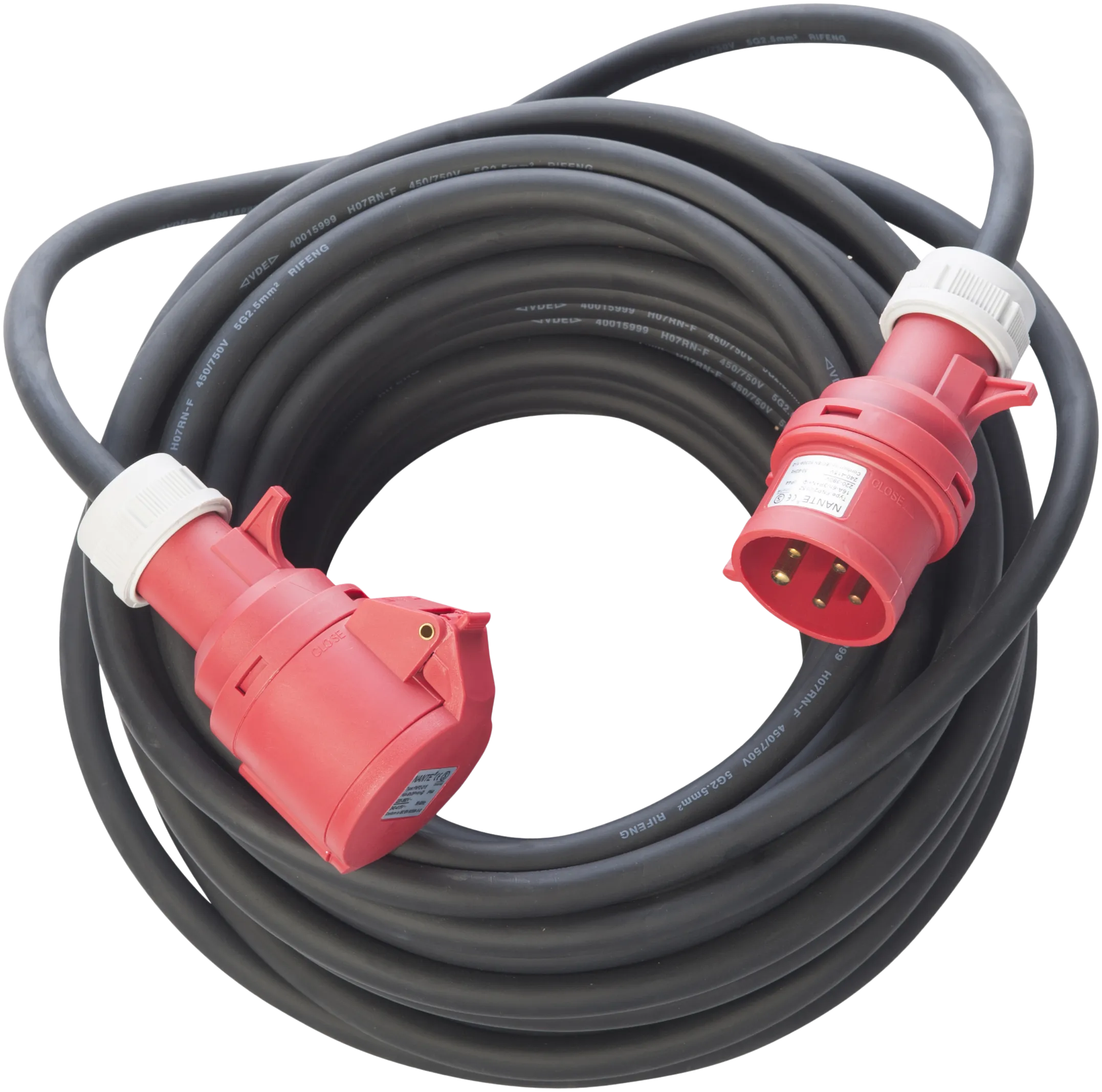 Forlengerkabel 25 m 5G1.5 CEE med fasevender