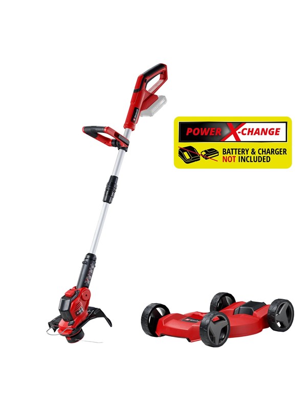 Einhell GE-CT 18/28 Li TC batteridrevet gresstrimmer 18 volt 2-i-1 uten batteri og lader