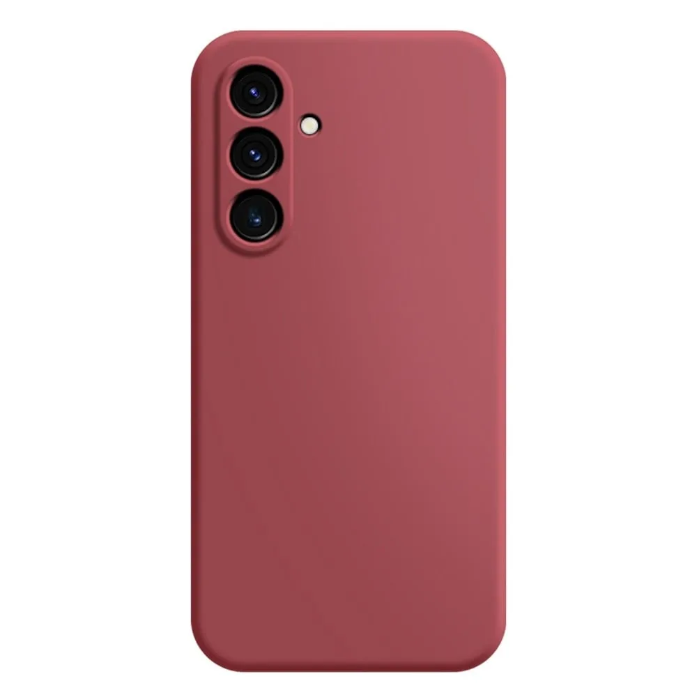 Avfaset gummiert anti-falldeksel for Samsung Galaxy A54 - Rød