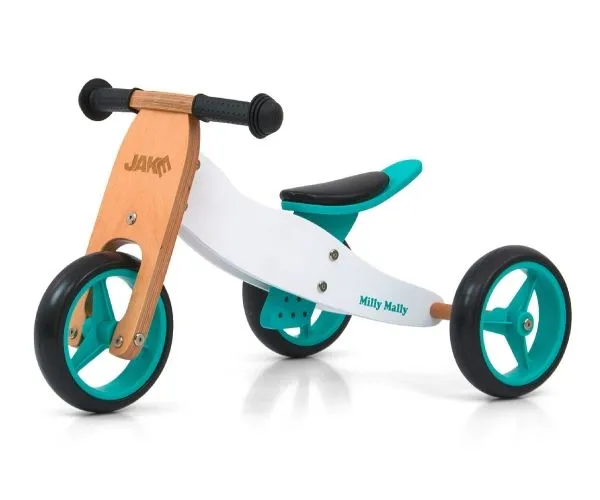Milly Mally Jake Classic Mint 2in1, 1,5 år, 3 hjul, Tre, Mynte, Hvit, Tre
