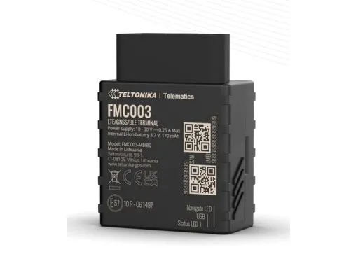 Teltonika FMC003, Bil, GPS-sporing, Sort, Skittbestandig, Enkelt SIM, Akrylonitril-butadien-styren (ABS), Plast