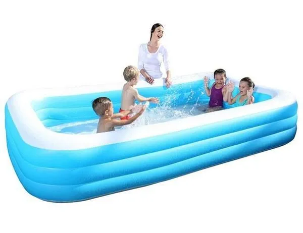 Oppblåsbart Rektangulært Badebasseng Bestway 1161L - 305 x 183 x 56 cm