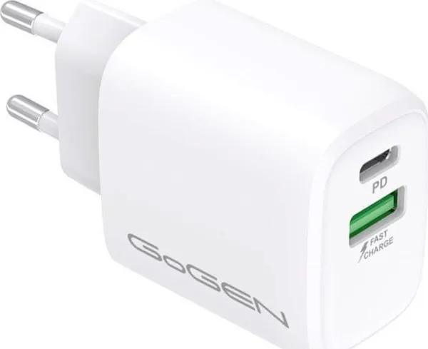 GOGEN USB-C PD 20W bil-lader USB-A 18W -ACHPDQ220W