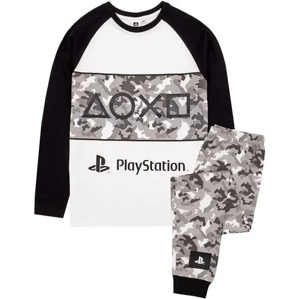 Playstation Boys Gaming Camo Pyjama Set