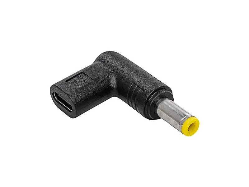 Akyga AK-ND-C01, USB-C, 5.5 x 2.5 mm, Sort