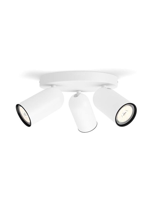 Philips Pongee spot 3xGU10, hvit