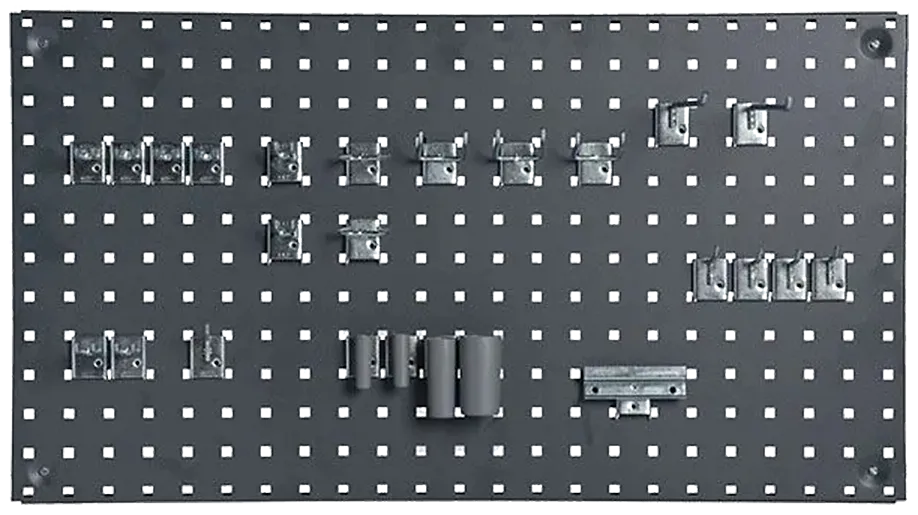 GBP værktøjstavle 950×1500mm 9mm huller cc38mm grå