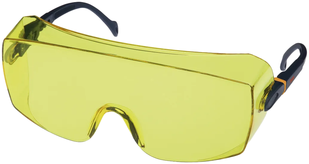 Vernebrille 2802 for vanlige briller, gul glass