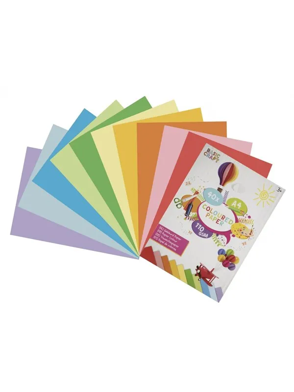 Creative Craft Group A4 pad w. 40 sheets ass. colored paper