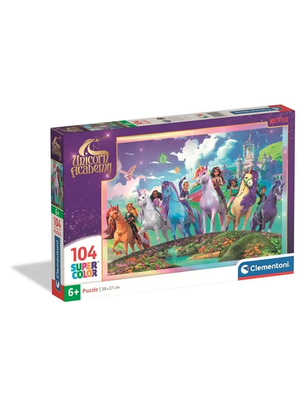 Clementoni - 104 pcs Puzzles Unicorn Academy