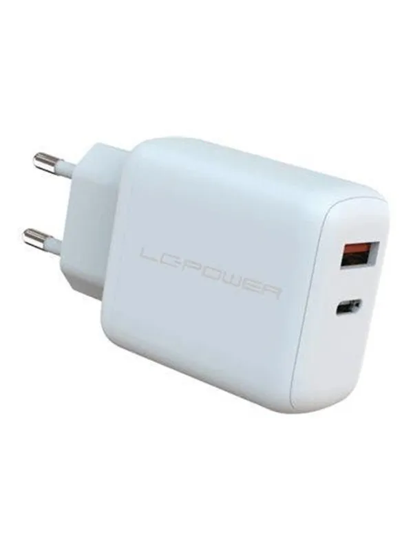 LC Power LC-GAN-45 power adapter - GaN - USB Type A 24 pin USB-C - 45 Watt