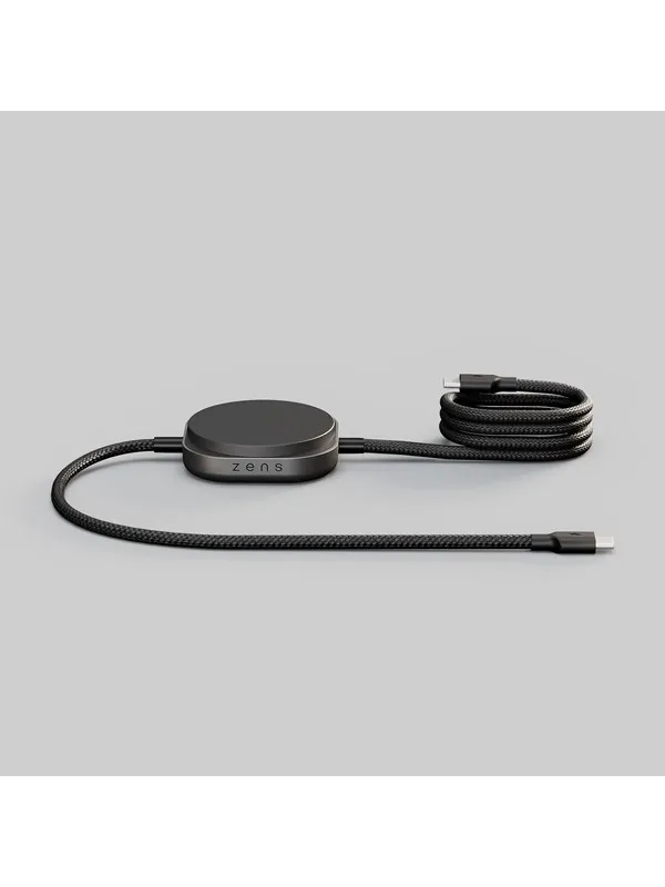 ZENS Charging Cable USB C-C Pro 2 - Magnetic Wireless Charger - Black