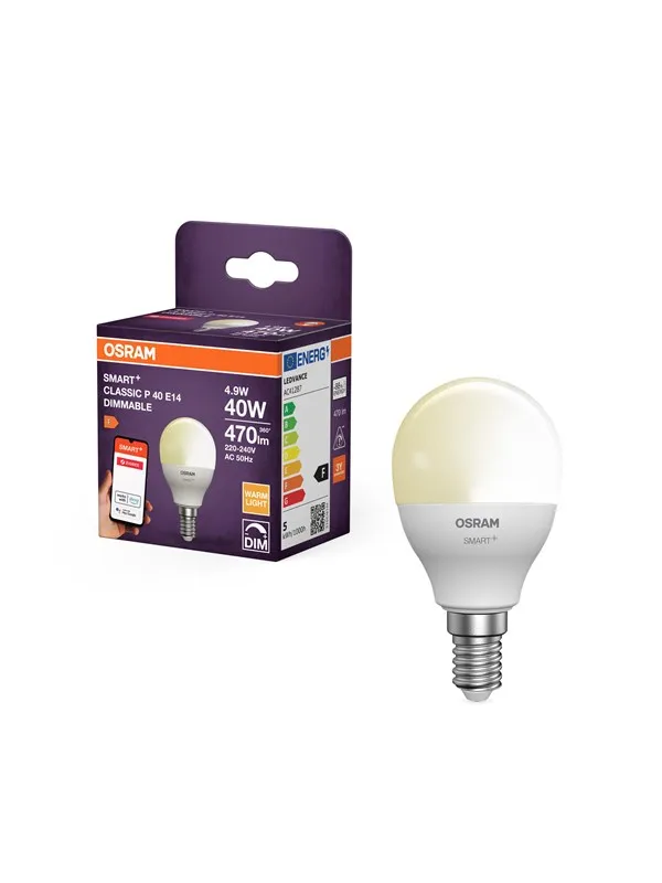 Osram  SMART+ mini-ball 470lm 4.9W/827 (40W) frosted E14 Zigbee