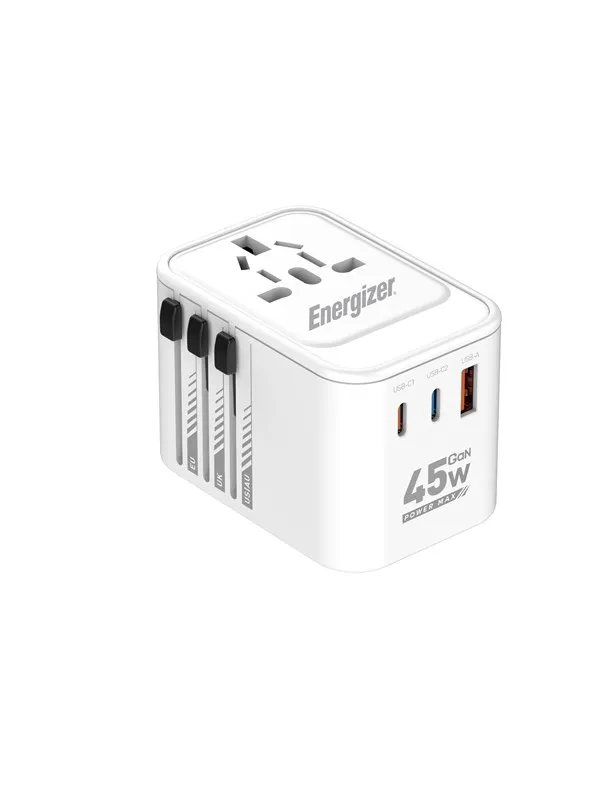 Energizer Global Reiselader - 45W - PD (2xUSB-C + USB-A)