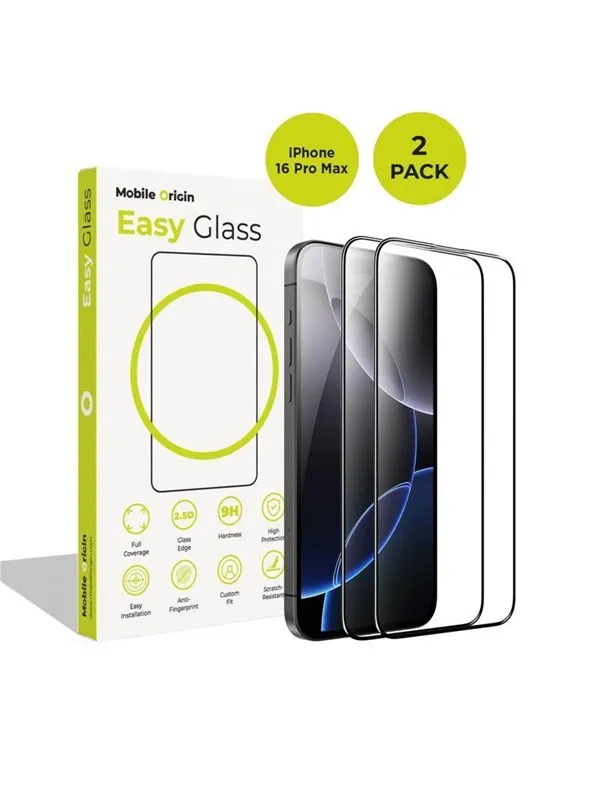 Mobile Origin EasyGlass iPhone 16 Pro Max - 2 pack
